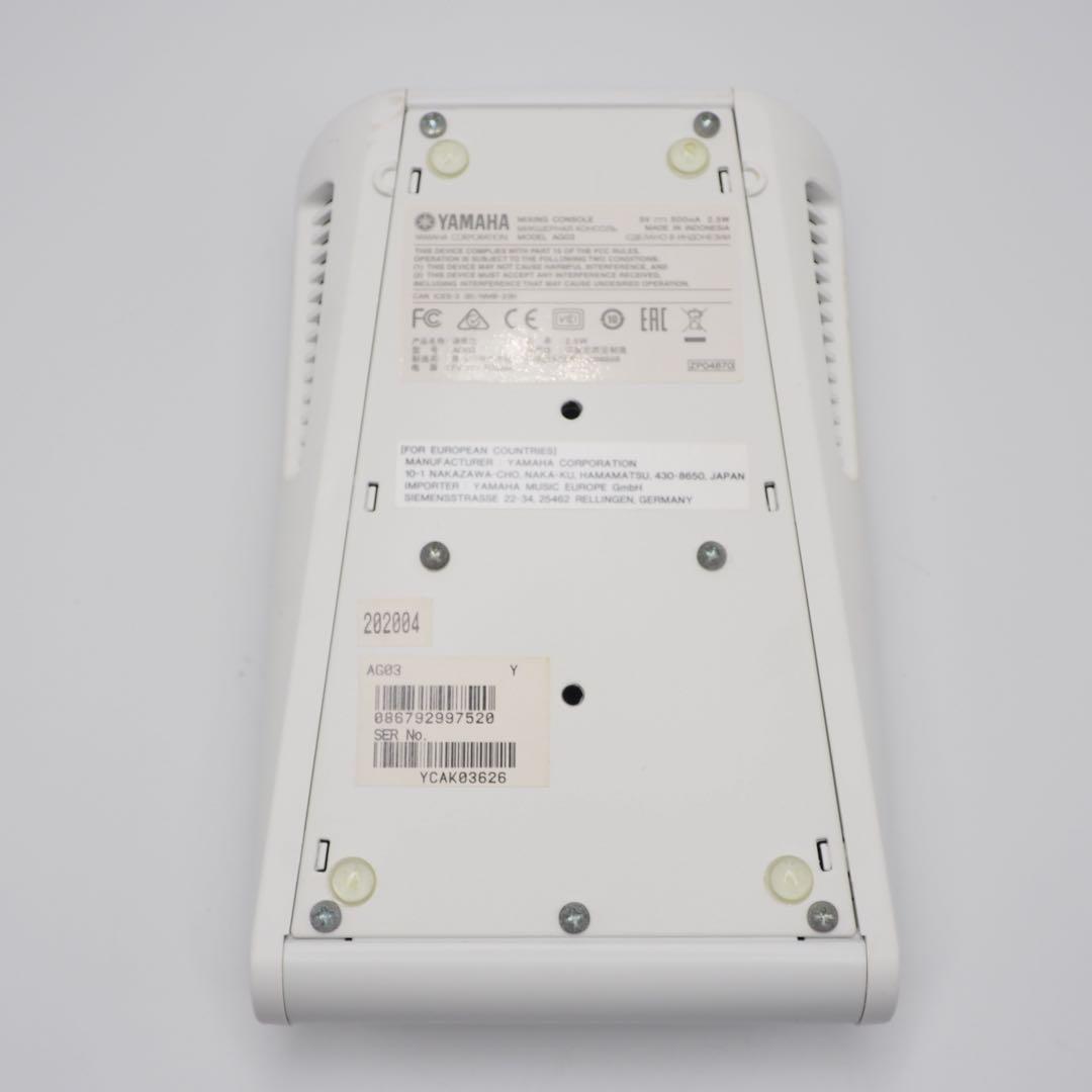 YAMAHA AG03 ミキサー オーディオインターフェース 動作確認済み