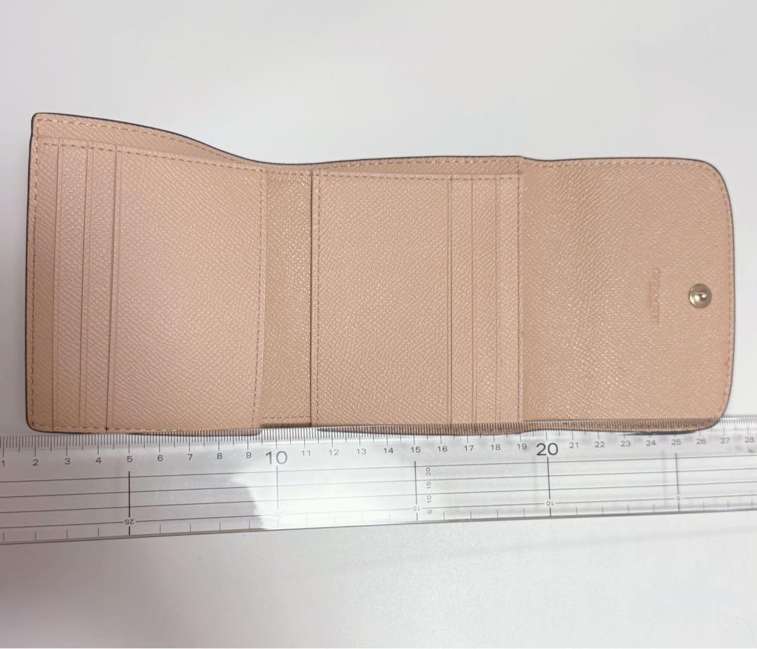【新品】COACH 三つ折り財布 ゴールド/ブラウン コーチ