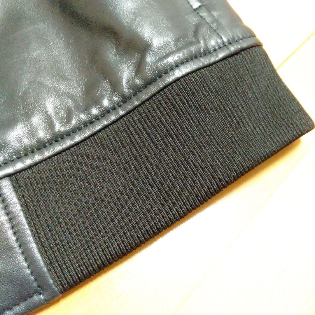 【新品】AKM　シングルライダース　レザージャケット　シープスキン　羊革