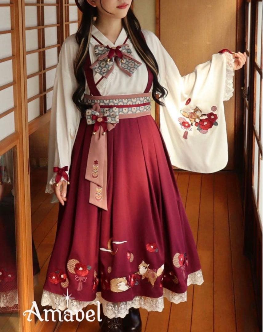 アマベル 月夜の狐と寒椿　セット