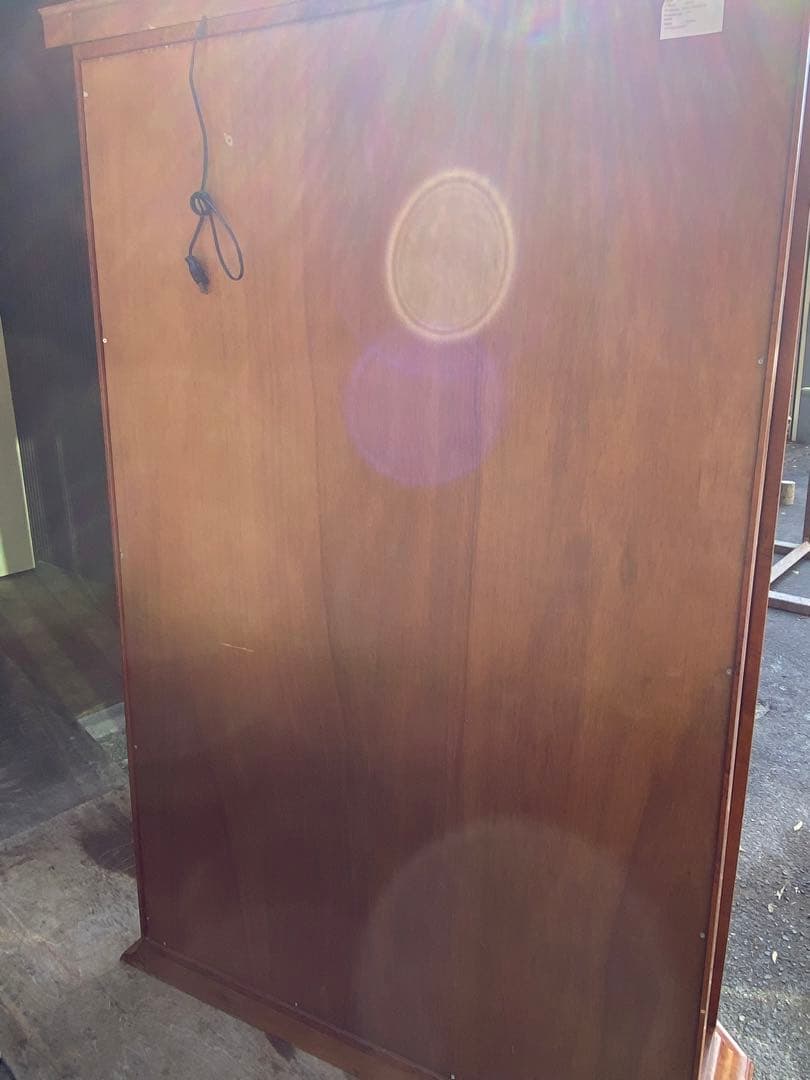 アンティーク風　ガラスケース　ショーケース　コレクションケース　照明付き