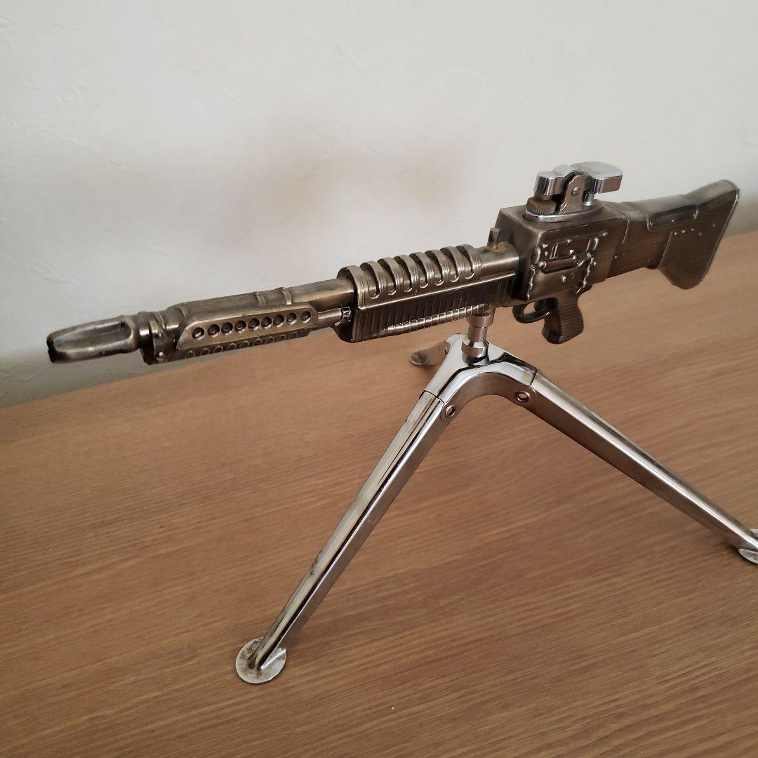 M60　ライフル金属製フィギュア 　三脚スタンド付きライター