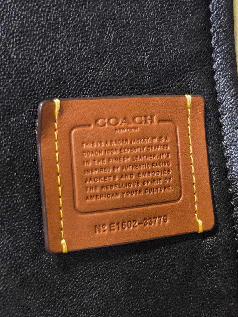 COACH lether lamb jacket archive ライダー美品