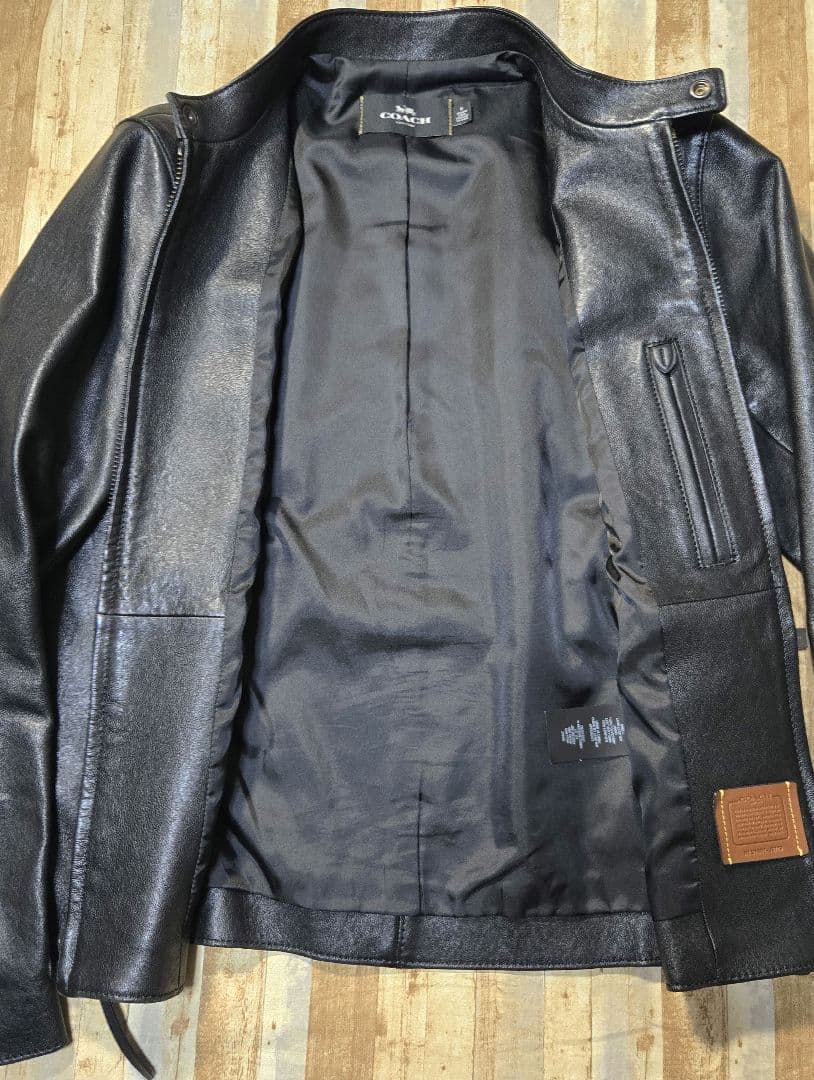COACH lether lamb jacket archive ライダー美品
