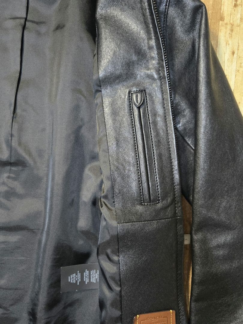 COACH lether lamb jacket archive ライダー美品
