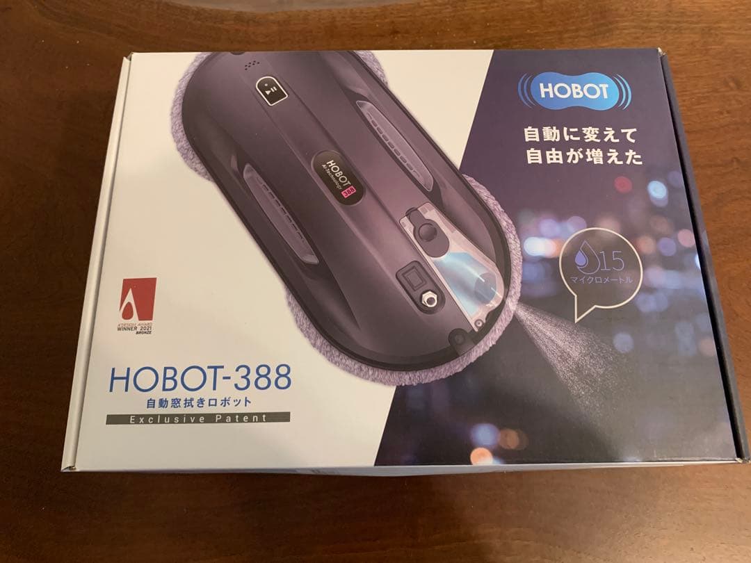 HOBOT-388 ロボット掃除機本体　簡単窓掃除！