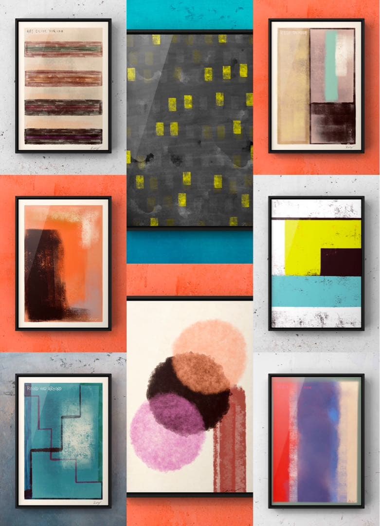 原画/抽象画/モダンアート/インテリア/アクリル画/BRIDGE 海 サーフィン