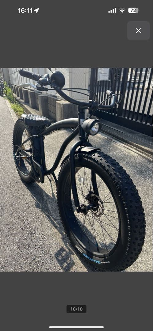 26インチ 4.7極太社外タイヤ ファットバイク改　ビーチクルーザー