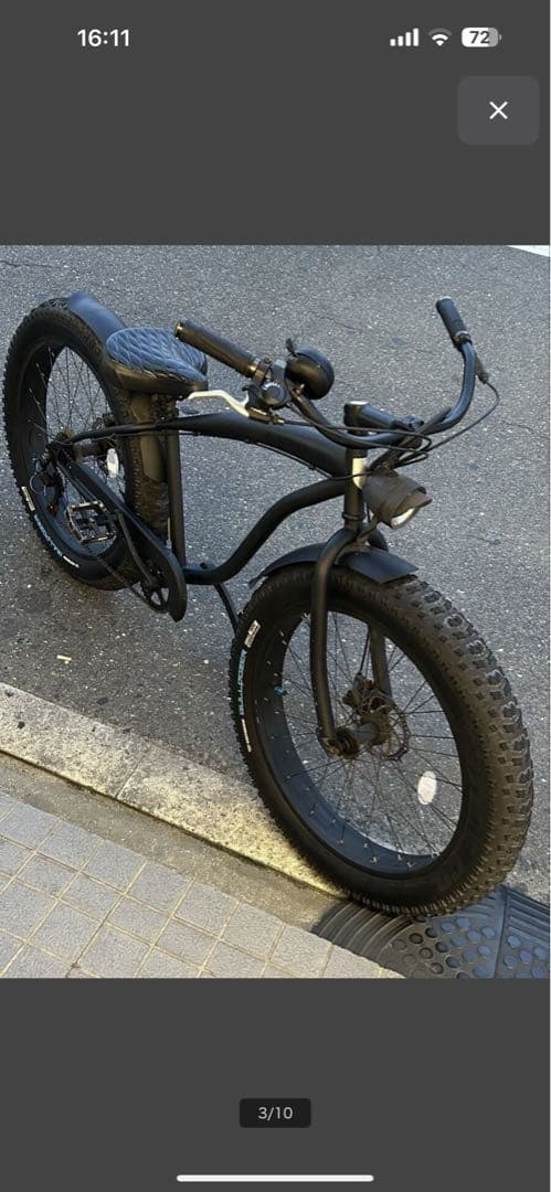 26インチ 4.7極太社外タイヤ ファットバイク改　ビーチクルーザー