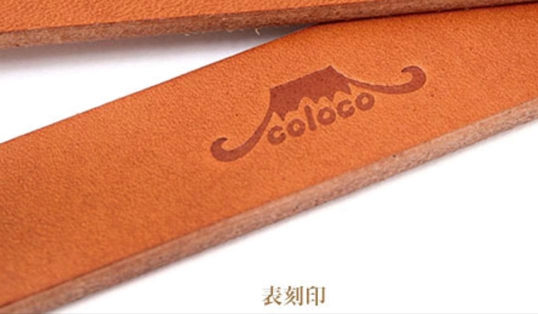 新品【coloco】犬用リード／栃木レザー　18mm 90cm ライトブラウン