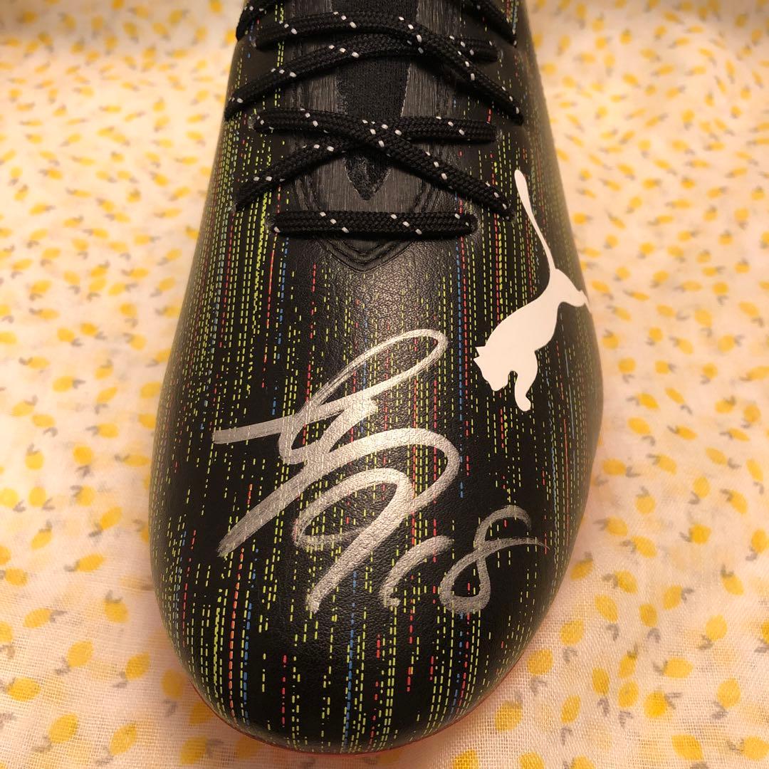 ピ*ト様 PUMA KAORU 三苫薫 サイン入り サッカースパイク 左足