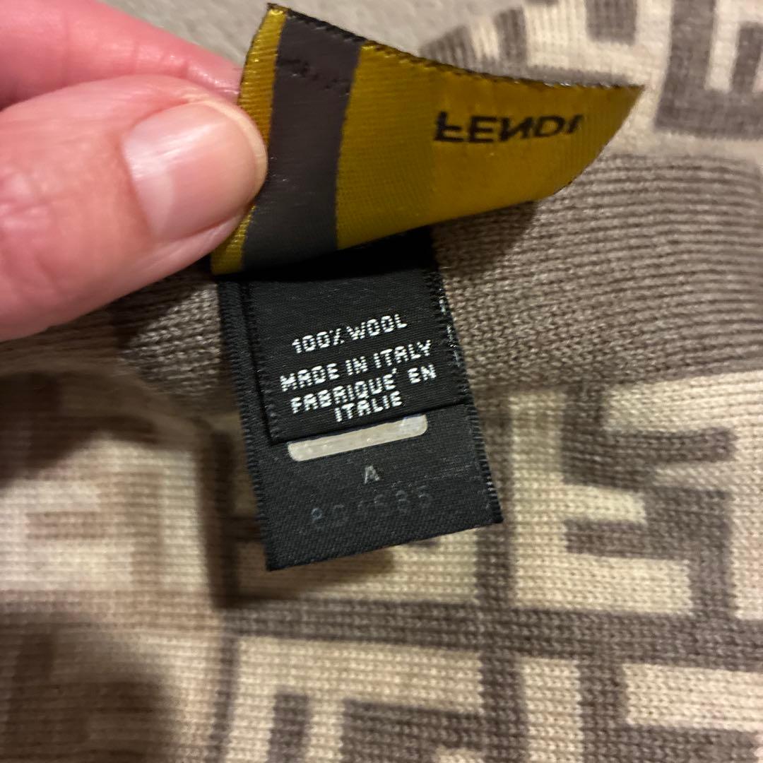 FENDI ズッカ柄　ウールマフラー