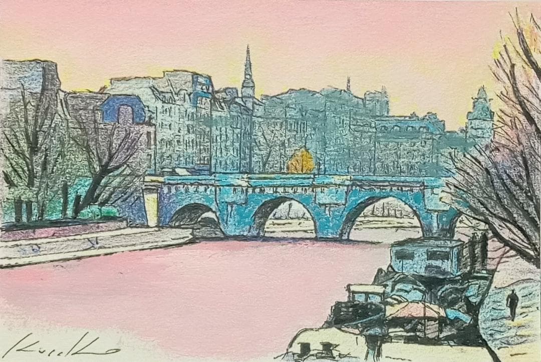 GP133★原画を飾る！！★師：平山郁夫★東京芸大卒★有名百貨店人気作家