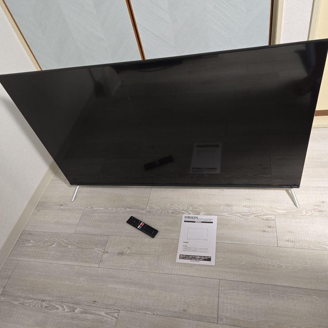 ORION　4K対応50V型 スマートテレビ2022年製AEUD-50D