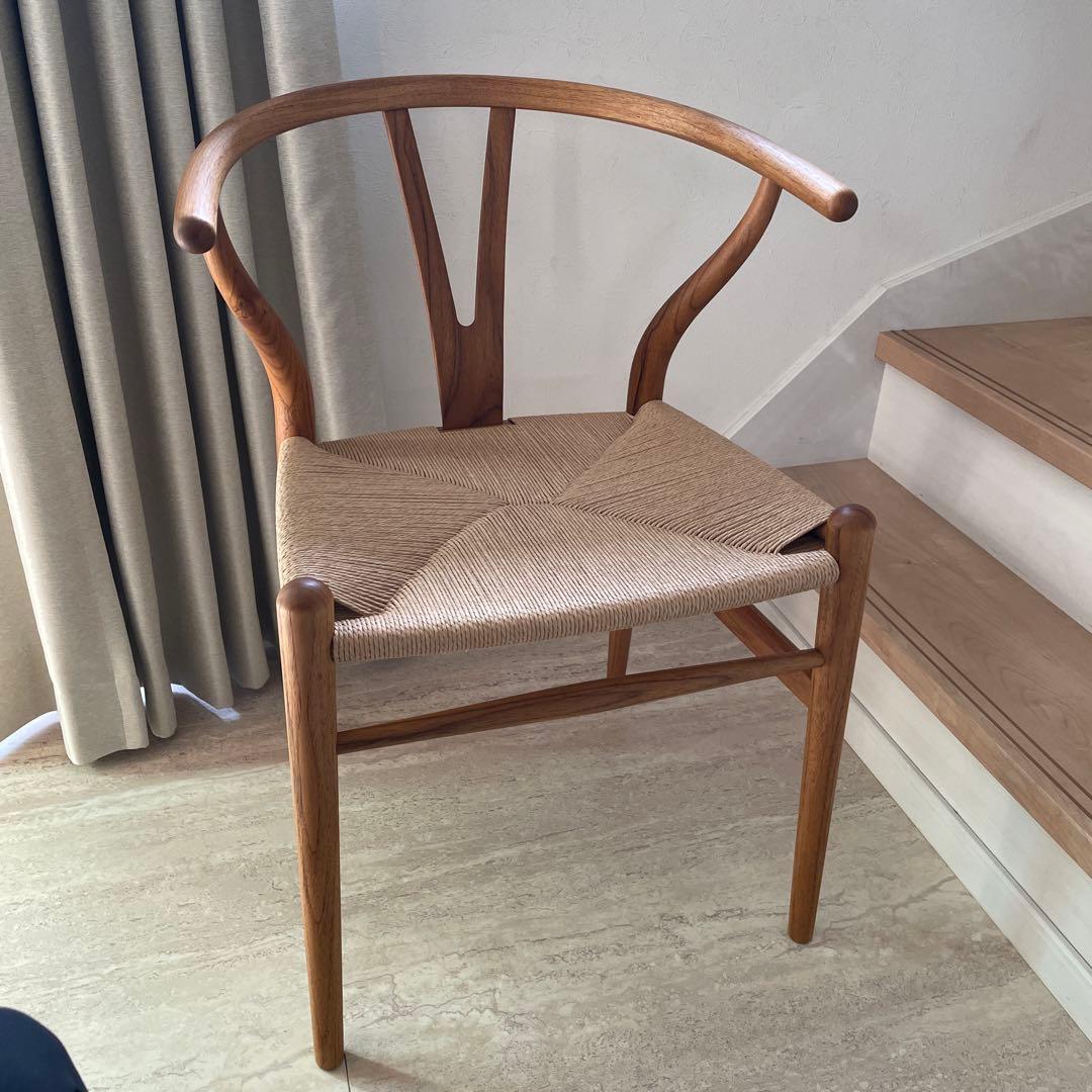 芝犬コロ新品未使用カールハンセン&サンCH24ワイチェアチーク材正規品1脚