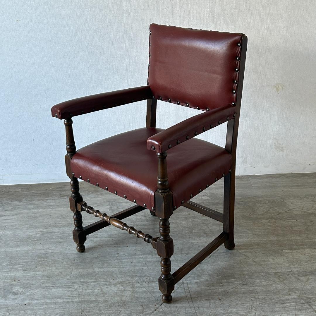 イギリス アンティーク家具 アーム チェア 1930年頃 858A