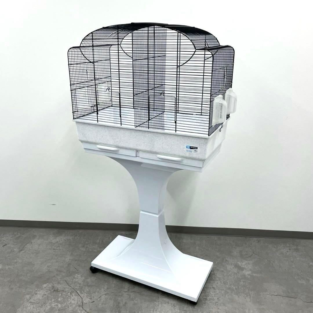 ferplast birds ファープラスト鳥籠 台付 鳥かご ペット用品 白