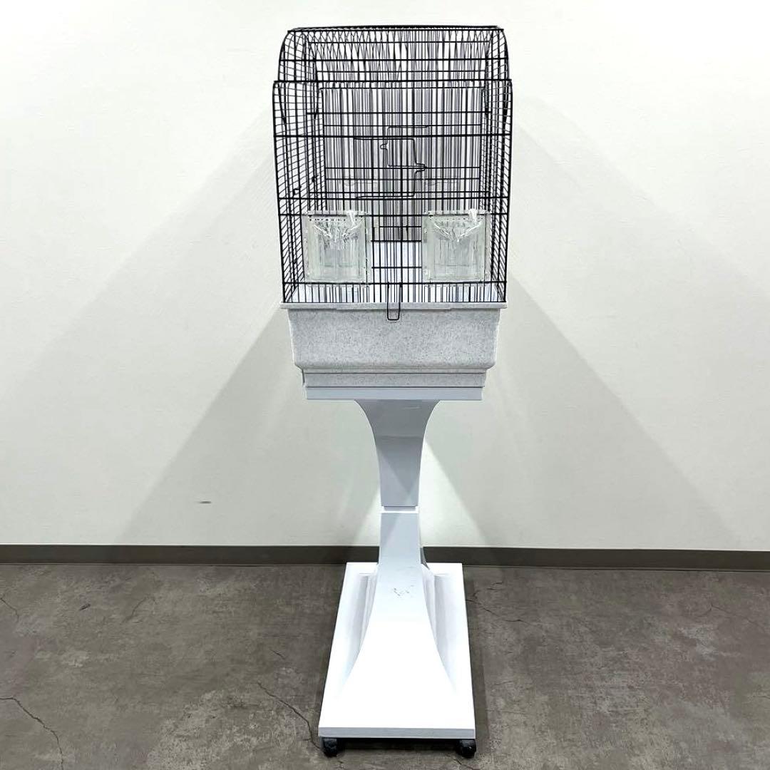 ferplast birds ファープラスト鳥籠 台付 鳥かご ペット用品 白