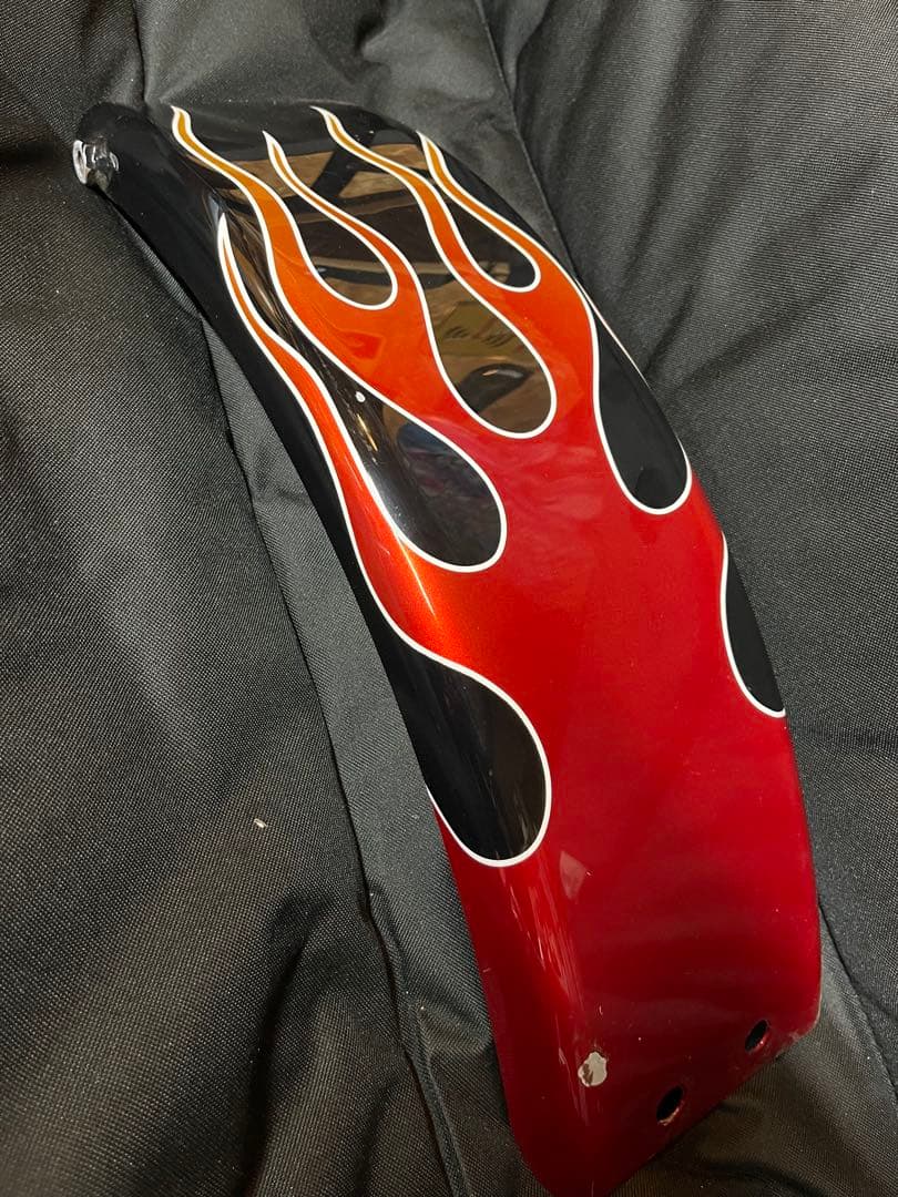 スティードタンク&フェンダー ファイヤーパターン