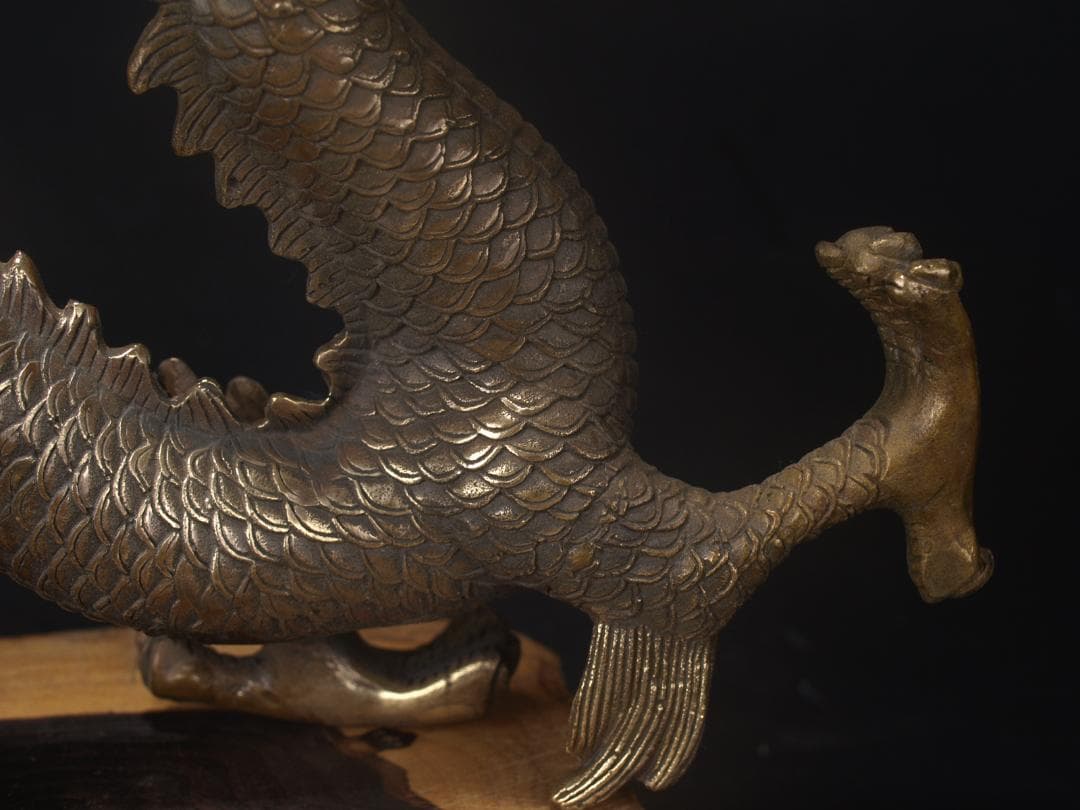 骨董市仕入れ　中国清時代の置物　ヤモリ　縁起物　骨董品 AK883A6-3