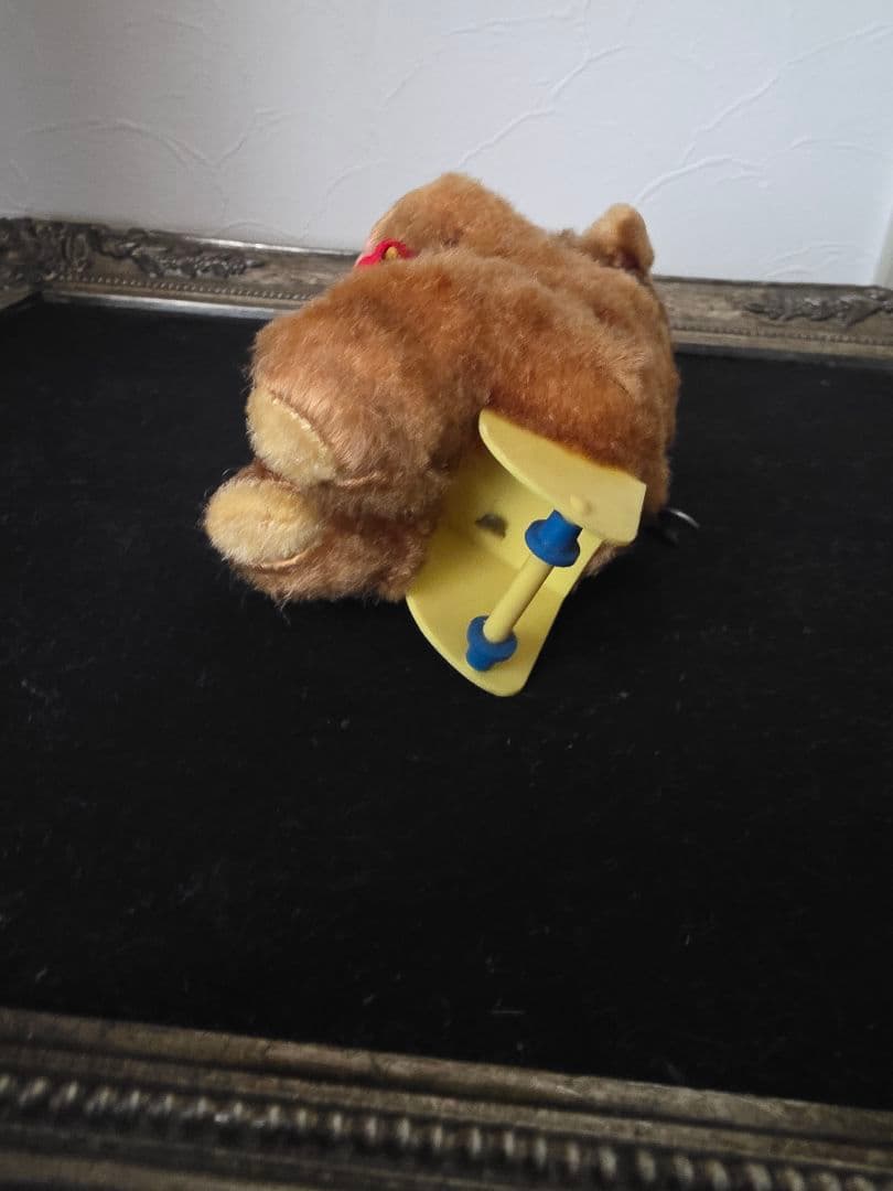 max carlアンティークベア　ゼンマイ 編み物クマ