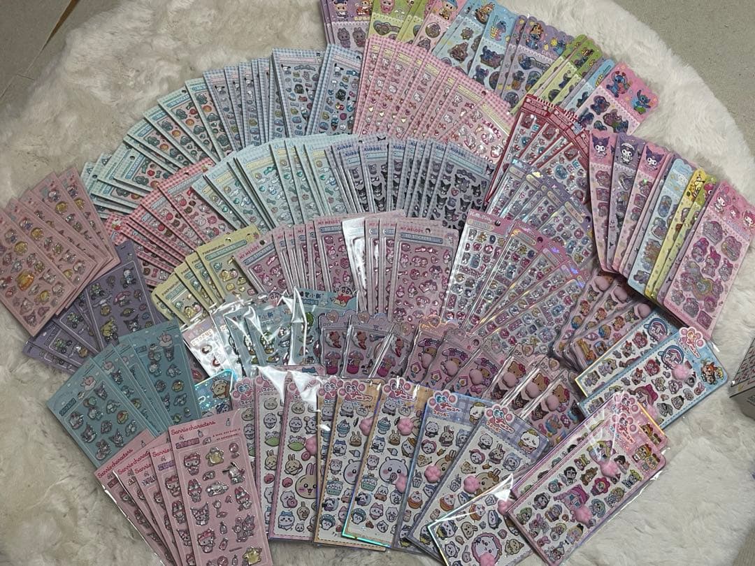 確認用 キャラクターシールセット カラフル