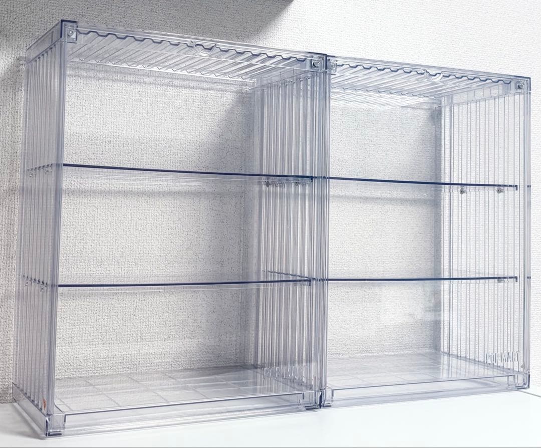 2個 popmart POP ディスプレイボックス 400%クリア（組み立て式）