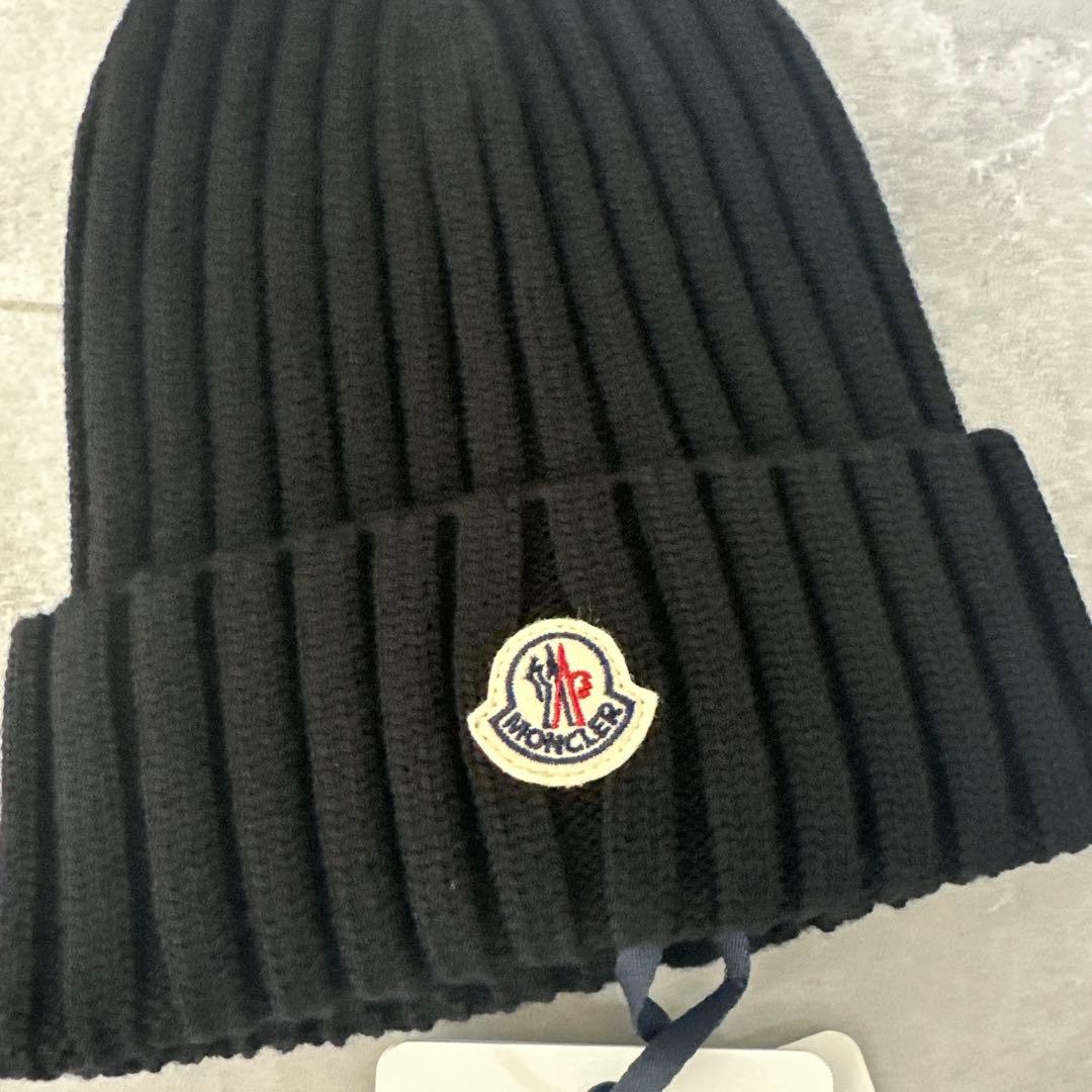 レディース MONCLER モンクレール ブラック ニット帽