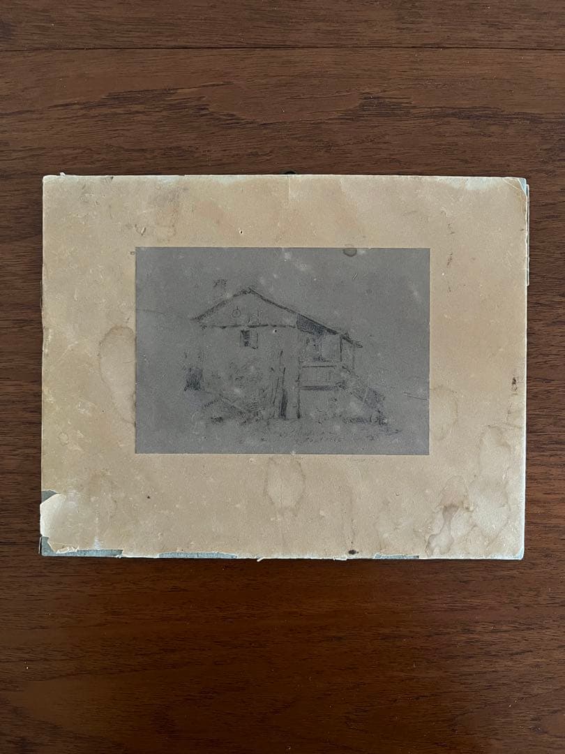 france vintage 邸宅のデッサン