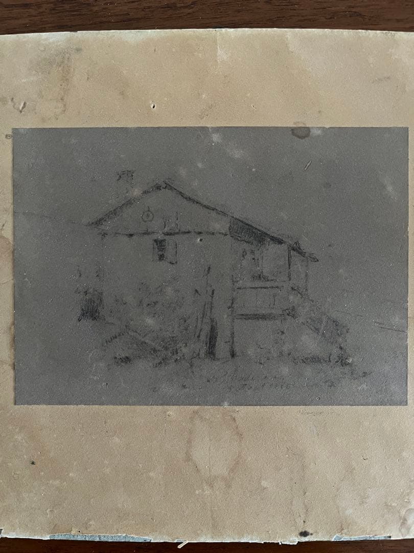 france vintage 邸宅のデッサン