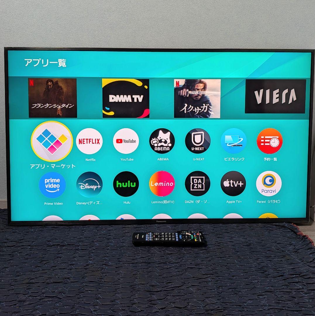 脚なし パナソニック 49インチ 4K液晶テレビ ビエラ TH-49FX750