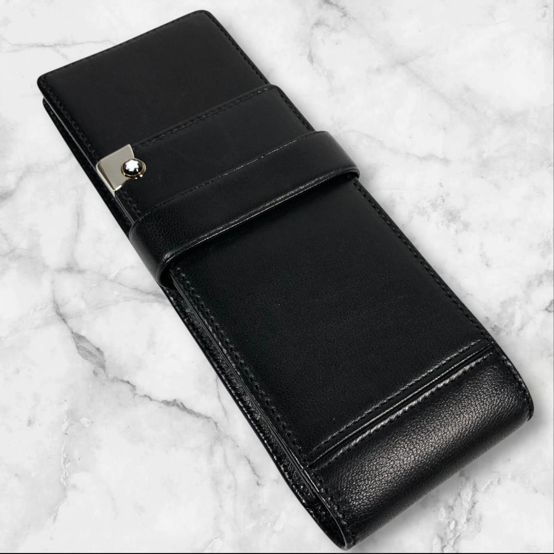 美品 モンブラン ペンケース マイスターシュティック ホワイトスター 3本用