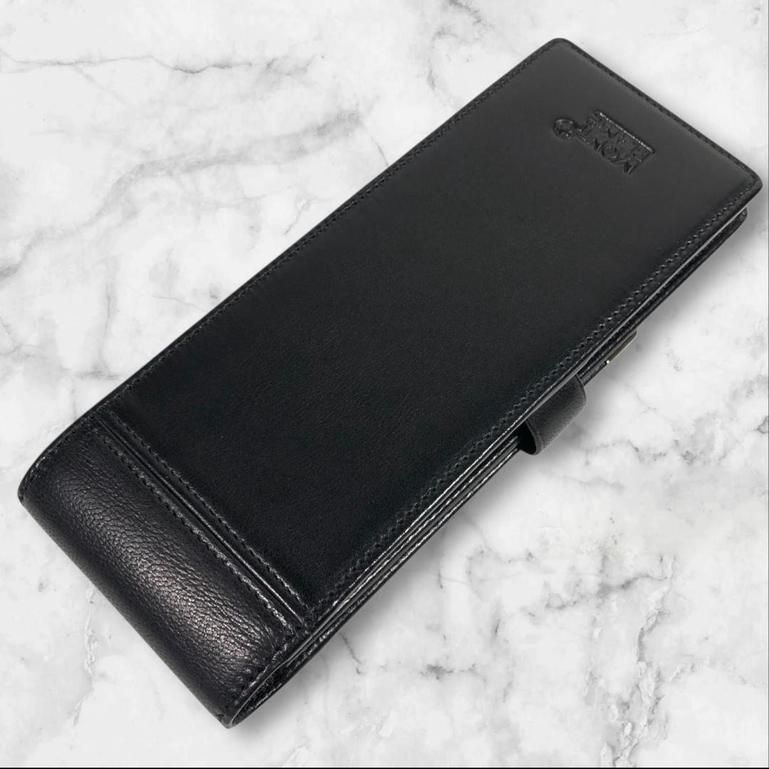 美品 モンブラン ペンケース マイスターシュティック ホワイトスター 3本用