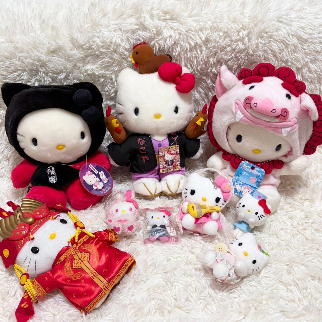 希少　ハローキティ　ご当地　ぬいぐるみ　ストラップ　キーホルダー　まとめ売り