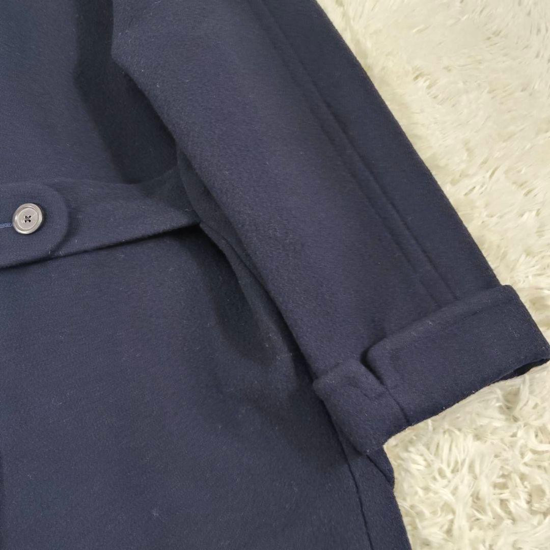 ラルフローレン マキシ丈 ダブルチェスターコート ウール ネイビー 美品