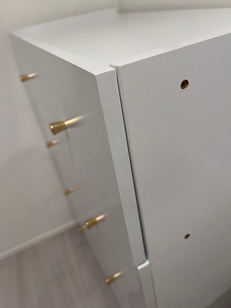 るん　Lowya リビング収納 タンス 大容量 ホワイト