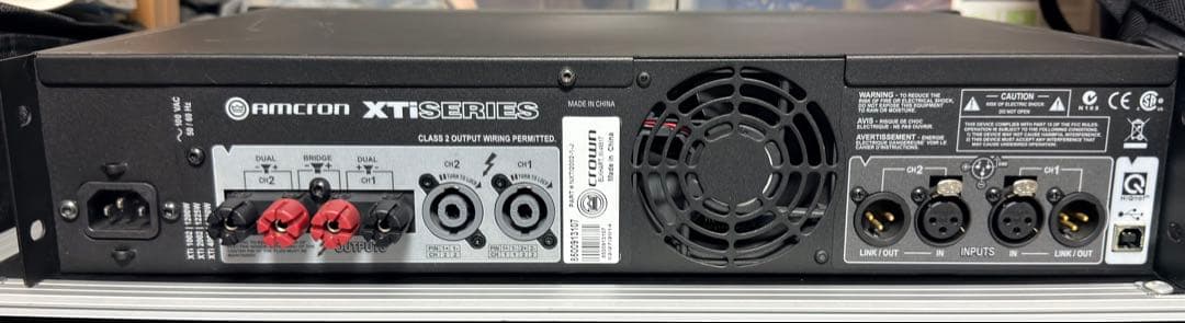 CROWN XTi 2002 450W×2 ステレオパワーアンプ 動作品