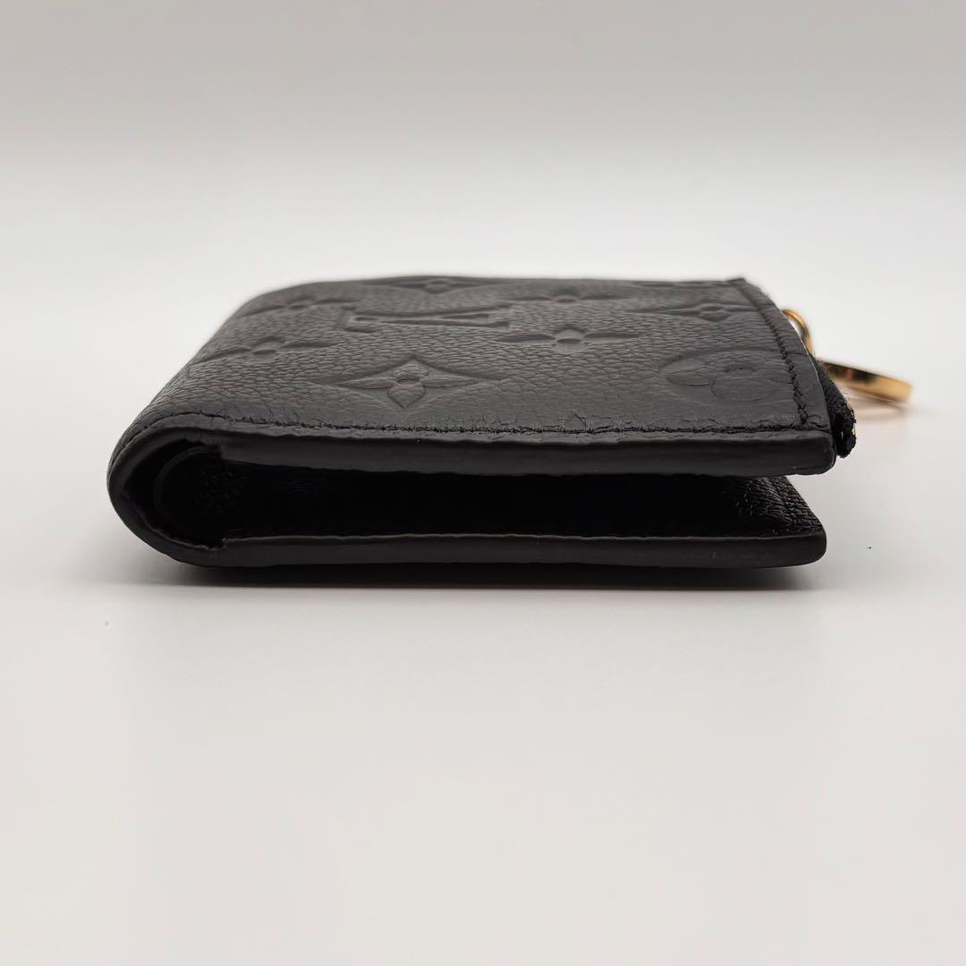 【美品】ルイヴィトン 財布 ポルトフォイユ リサ ノワール ブラック