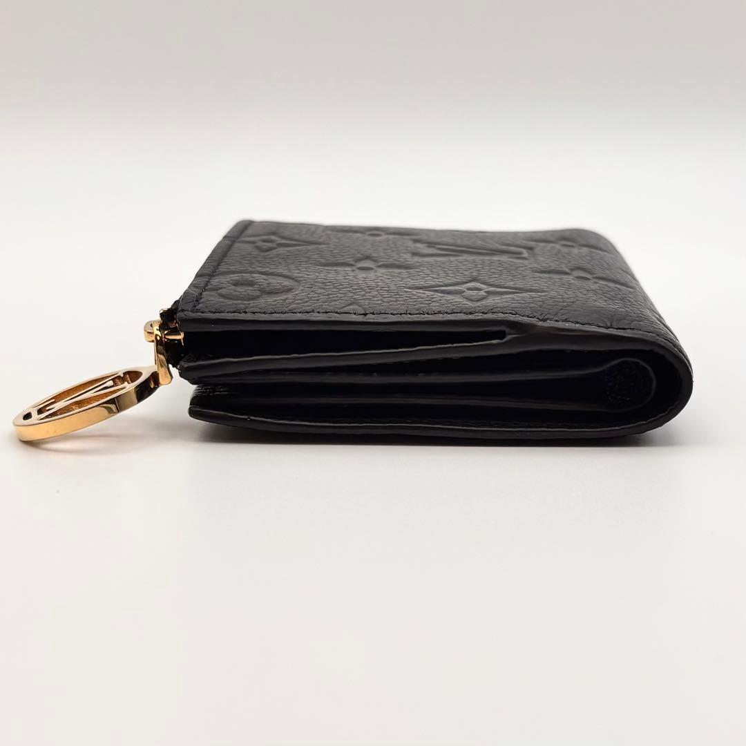 【美品】ルイヴィトン 財布 ポルトフォイユ リサ ノワール ブラック