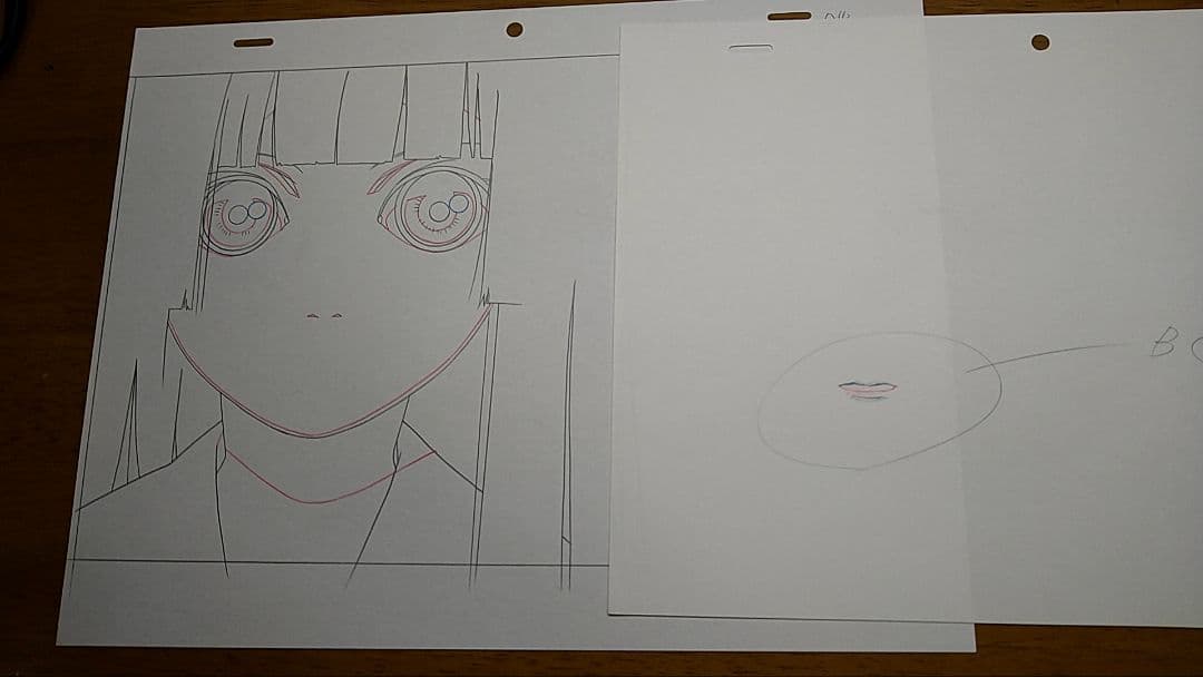 地獄少女　あい　直筆原画