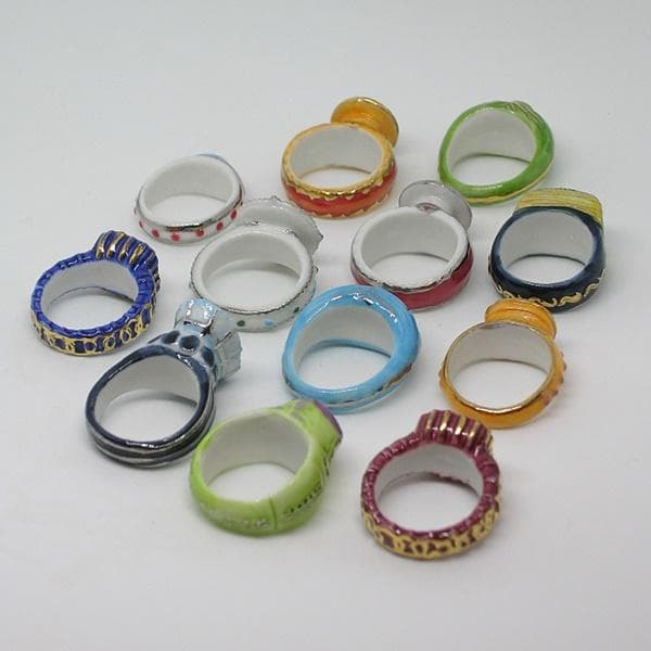 指輪のフェーヴ／全12個／2003年／ポースレン製