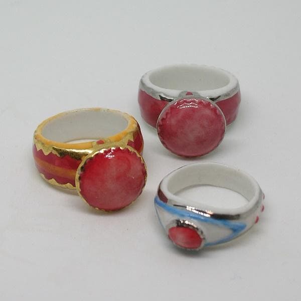 指輪のフェーヴ／全12個／2003年／ポースレン製