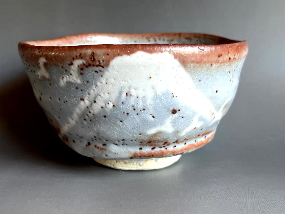 茶碗■鼠志野 紹二造 お茶道具 抹茶碗 共箱 古美術 時代物 骨董品■