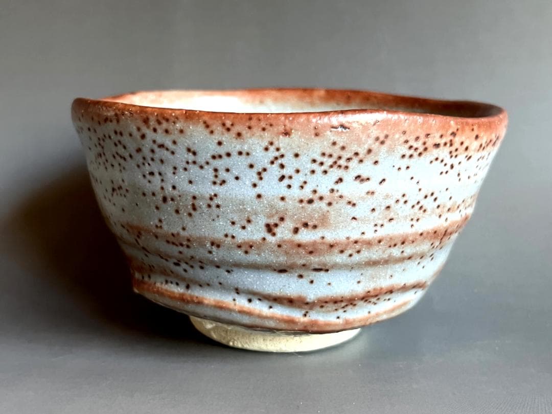 茶碗■鼠志野 紹二造 お茶道具 抹茶碗 共箱 古美術 時代物 骨董品■