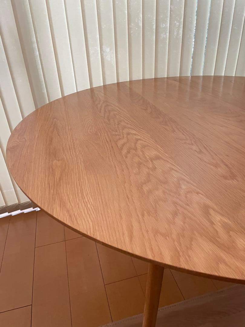 大川家具 リバー 円形ダイニングテーブル120cm