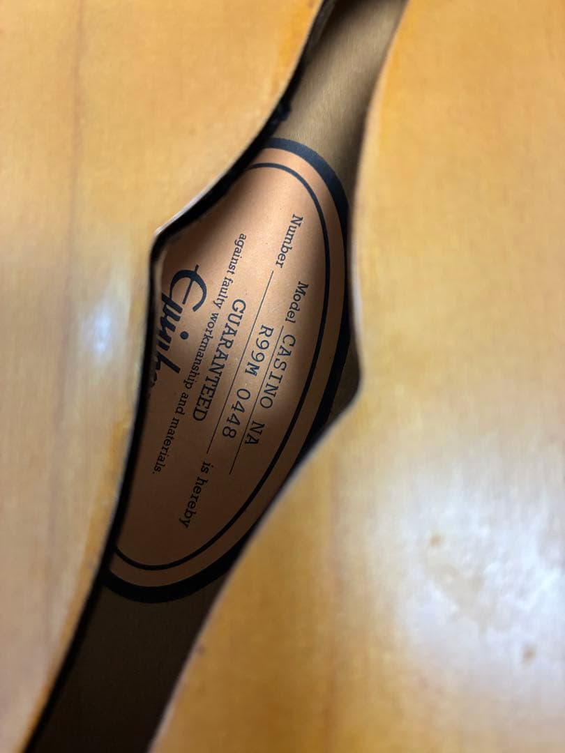 Epiphone casino Antiquity ピアレス