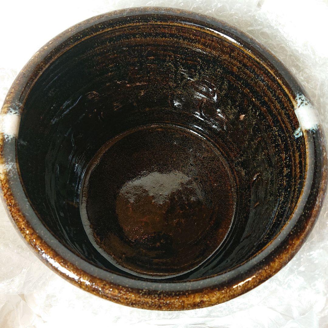 茶道具 水指 叩き朝鮮唐津一垂口水指 中里忠寛作