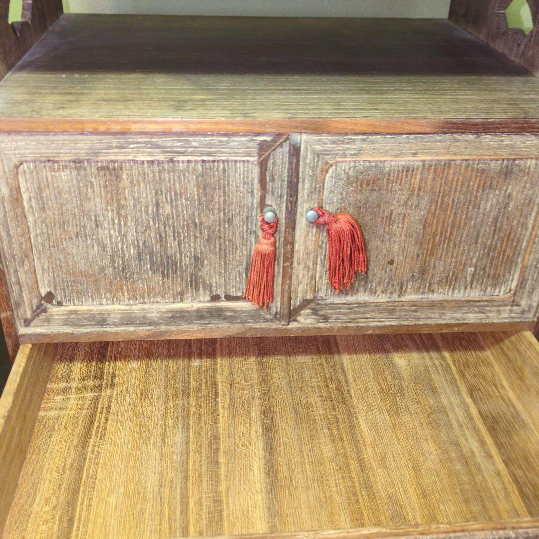 ★珍品★桐製 三味線用見台 箪笥 古箪笥 引出し箪笥 引出し棚 桐箪笥