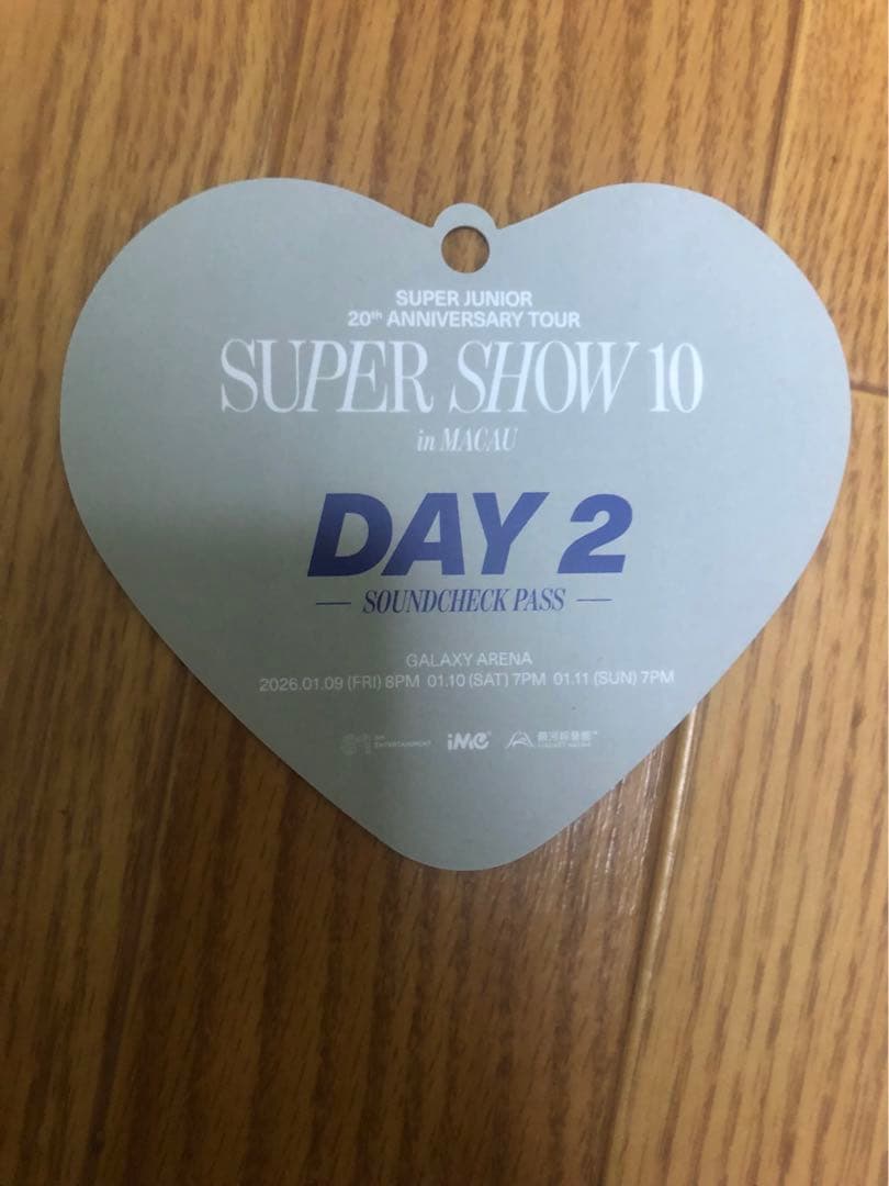 SUPER SHOW 10 in マカオ サウンドチェック　　ネックストラップ