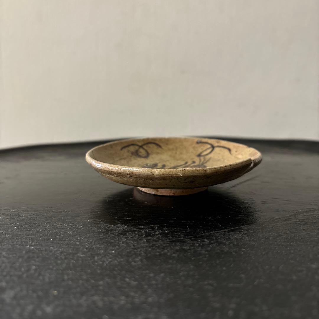 古唐津　兎小皿　うさぎ　武雄系小峠窯　平盃　骨董　検:白洲正子　西岡小十　李朝